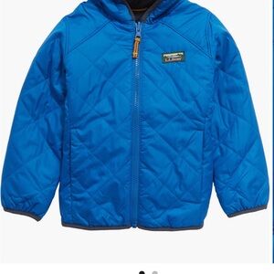 L.L. Bean Infant Plush Blue Fleece reversible Jacket